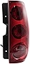 Evan-Fischer Tail Light Assembly Compatible with 2007-2014 GMC Yukon SLE/SLT Models Passenger Side