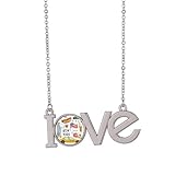 Collier avec pendentif I Love New York Hot Dog Donuts America Texi Love, M
