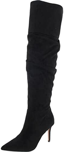 Jessica Simpson Womens Anitah Heels Over-The-Knee Boots Black 7 Medium (B,M)