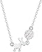 Halskette Frau Halskette Süßes Tier Wilde Farbe Silber Schmuck Klein Leicht Gebürstet Schnee Stuhl Schlüsselbein Silber Halsband Halskette