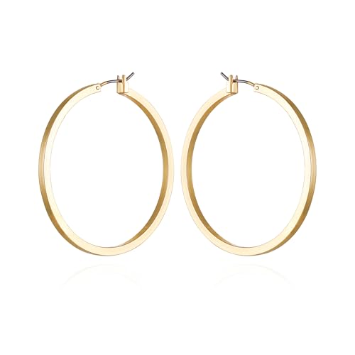 GUESS Basic Square Edge Hoop Earrings2