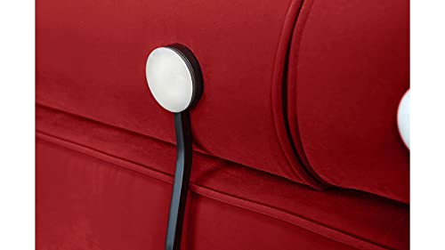 Zuri Carrera Modern Fabric Sofa - Red #TOP7