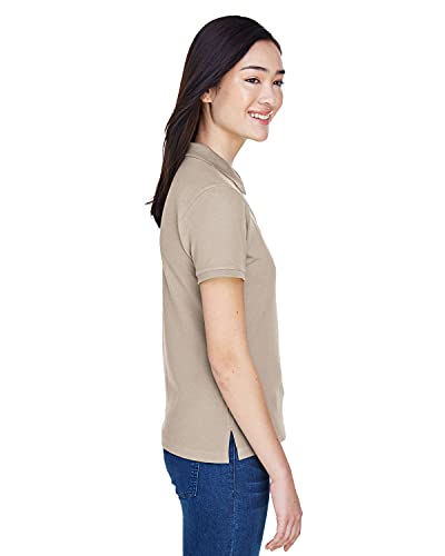 Harriton Women's Short-Sleeve Pique Polo Shirt #TOP29