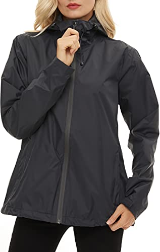 Image of Women's Rain Jacket Lightweight Waterproof Raincoat