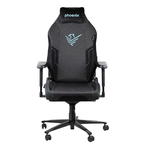 Phoenix Technologies - Silla Gaming Phoenix Monarch | Diseño Ergonómico | Confort Óptimo para Gamers y Profesionales | Material Resistente, Poliuretano, Tela, Talla R