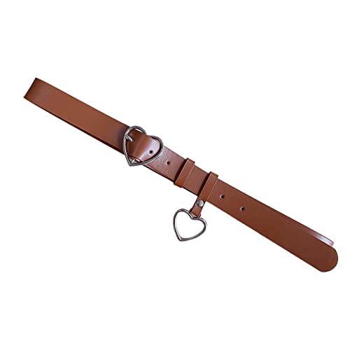appuivbt Pants Belt Heart Buckle Belt Woman Western Leather Belt Hollow Heart Belt Jeans Belt Jeans Waistband Waist Belt