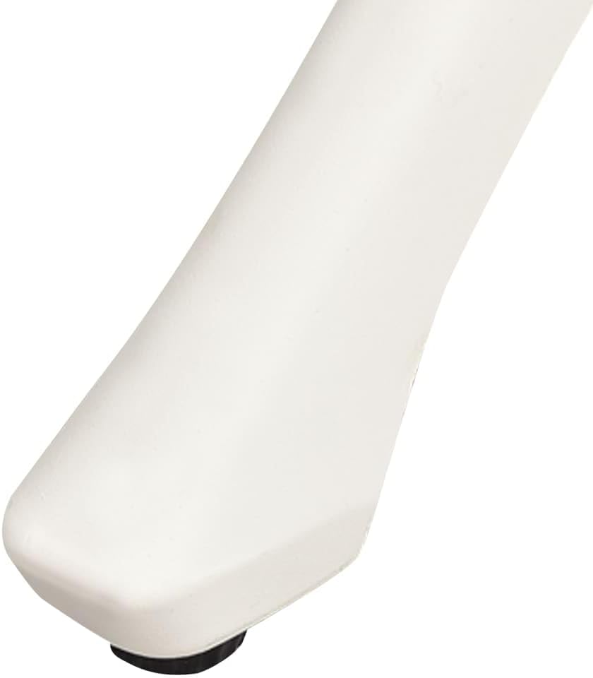 vidaXL 3 Piece Cast Aluminum Bistro Set with Umbrella Hole, Outdoor Patio Furniture, Elegant Garden Chair and Table Set, White