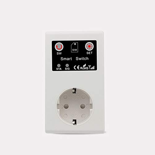 KKmoon Enchufe inteligente GSM Enchufe de energía Toma de corriente inteligente llamada...