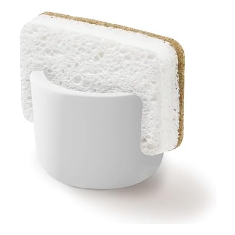 Diatomite Sponge Holder for Kitchen Sink - Absorbent Stone Drying Sponge Rack, Kitchen Dish Sink Holder That Absorbs Moisture Quickly, Diatomaceous Earth Kitchen Dish Sponge Holder (Light Grey) Cover