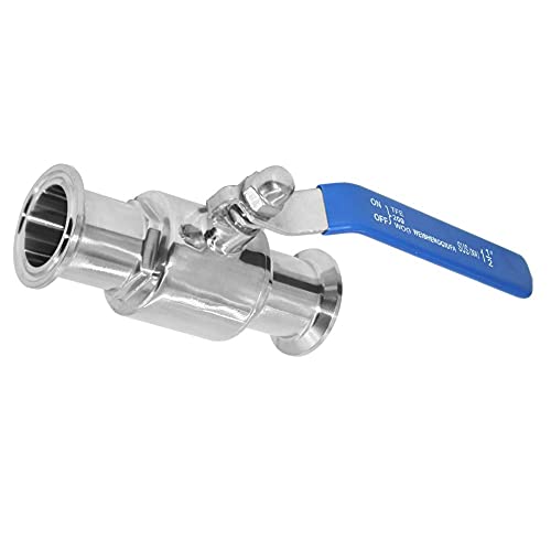 Beduan 2" Tri Clamp Ball Valve Stainless Steel Sanitary Valve for HomeBrewing (2 inch Tube OD)