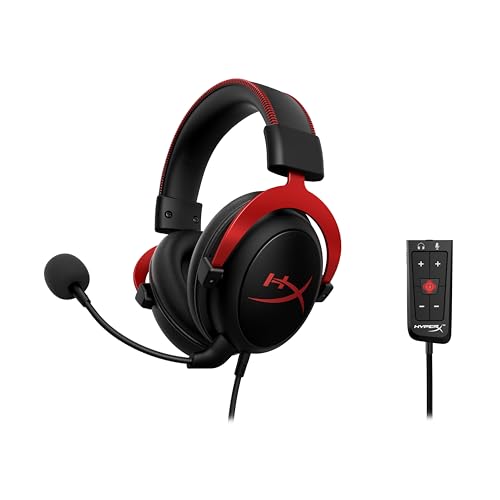Casque de jeu HyperX avec boîtier de commande audio USB Rouge - 6