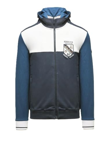 Aeronautica Militare Felpa Full-Zip FE2096 con Cappuccio, da Uomo, Maglia,