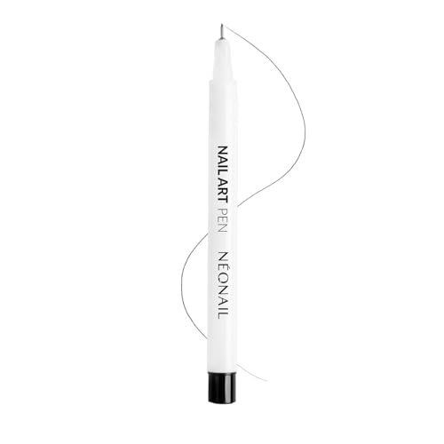 NEONAIL Nail Art Pen 0,1 - Uñas - Uñas Semipermanentes - Uñas de Gel - Uñas acrillas - Uñas Semipermanentes - Manicura - Gel de Uñas - Boligrafo para Decoración de Uñas - Negro