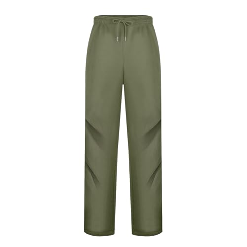 JPLZi Men\'s Pants Big and Tall Sweatpants for Men Mens Sweatpants Open Bottom Joggers for Men with Pockets Loose Fit Athletic Pant Green