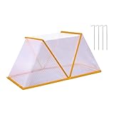 Buqpow Cubierta protectora plegable para plantas de jardín, 49 x 38 x 22 cm, plegable, elevada, para jardín, filas de vegetales