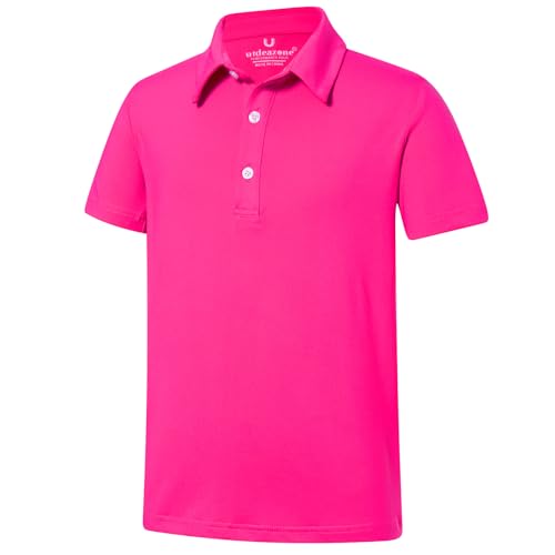 Image of uideazone Boys Polo Shirts Dry Fit Performance Golf Short Sleeve Casual School Uniform Size 5-14
