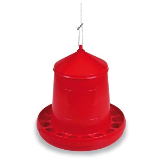 Desconocido Mangeoire trémie Poules 8 kg Rouge