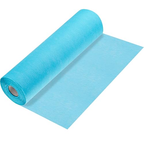 100%Mosel Camino de Mesa de Fieltro en Azul Aqua (30 cm x 25 m) decoración de Mesa sofisticada para cumpleaños, Bodas y para Ocasiones Especiales
