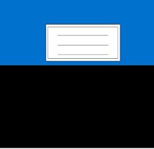 Notebook with the flag of Estonia: Lined Pages, 5.26 x 8.83