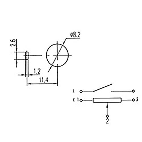 PENGLIN 5PCS WH138 10K Ohm Rotationspotentiometer mit Schalter, 5-teiliger schwarzer Potentiometer-Legierungsknopf