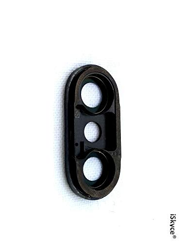 Marco de cámara para iPhone X negro cristal óptico sustitución de rotura 3