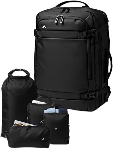 Mochila de Viaje cabina avión 40x20x25 extensible a 45 30 25. para Cabina Equipaje de Mano Backpack para portatil de 13