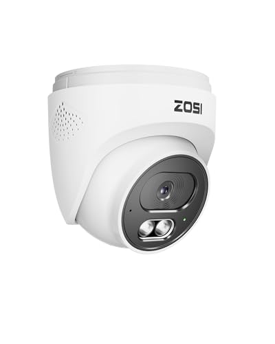 Image of ZOSI 4MP 2.5K PoE Add-On Security Camera Outdoor, 1440p Surveillance IP Camera for Home Security, 100ft Night Vision, AI Human Vehicle Detection, Two-Way Audio, Works with Our PoE NVR Only