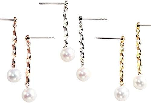 Amazon 京都ジュエリー工房 ピアス メンズピアス キャッチ 小さめ ステンレス 316l 片耳用 天然石 誕生石 06月 淡水パール 角線 ヒネリ プラチナ K18 05 W1s15 Hm011 ホワイトゴールド色 メッキ無し ピアス 通販