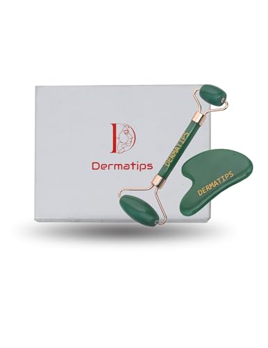 Image of Jade Roller & Gua Sha Tool Set - Luxury Facial Massage Kit for Radiant Skin, Wrinkle Reduction & Stress Relief