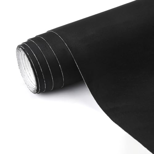 Radiantdecor RDSGZZ1240HS Self-Adhesive Velvet Drawer Liner Black Velvet Fabric Liner For Drawers And Jewelry Boxes cover