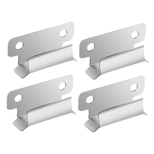 JEWEDECO 4pcs Stainless Steel Printer Bed Clips Hot Bed Glass Clamp Clamps for Printing