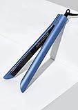 Luxe Hair Straightener 1’’ Ceramic Flat Iron for Professional Styling. Dual Voltage 110/240, for Straighten, Curl or Wave.(Blue Topaz)