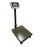 デジタル台はかり 折畳み式 防塵タイプ 電池式 スチール製 トレー付【三方良し】【はかりデジタル計り量り】【秤 はかり デジタル 】はかり デジタル式 台はかり 台秤 デジタルクレーン 計量機 (150kg/20g)