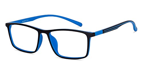 LENSKART BLU | Zero Power Bluecut and Antiglare Computer Eyeglasses | Black Full Rim Rectangle | For Men and Women | Large | LB E14255 - Image 4