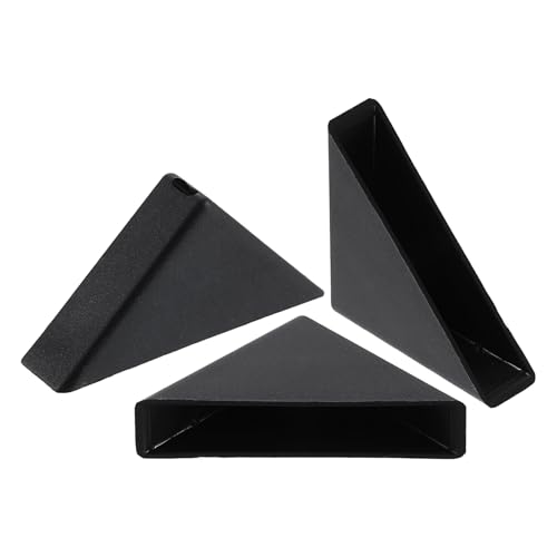 Image of uxcell 8Pcs Plastic Corner Protectors 9x50mm Right Angle Shape Glass Corner Guards Cushion for Corner Protection of Glass, Mirror, Tile, Black