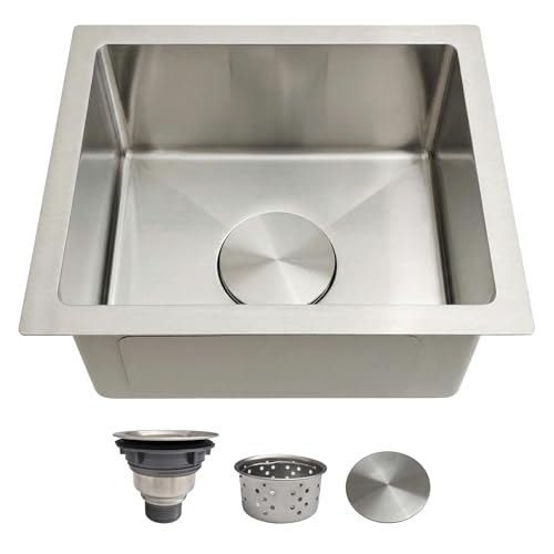 13 Inch Bar Sink Undermount – Delironexu 18 Gauge Stainless