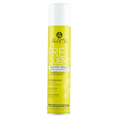 Alama Professional Shampoo Secco per Tutti i Tipi di Capelli, Giallo, 200 Millilitri