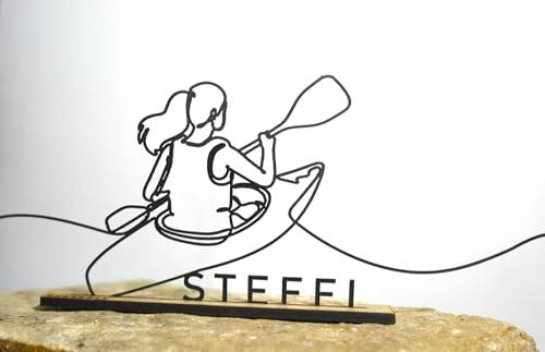 Generisch Kayakista personalizada, con nombre, regalo para aficionados al aire libre y los deportes acuáticos Generisch Kayakista personalizada, con nombre, regalo para aficionados al aire libre y los deportes acuáticos