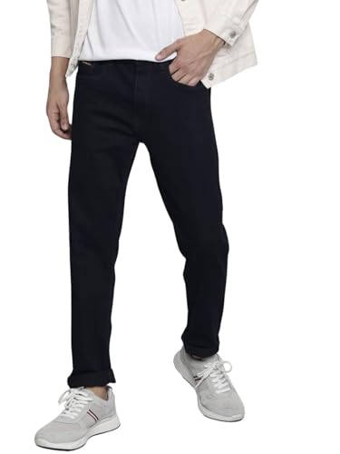 The Indian Garage Co Jeans elásticos de talle medio para hombre, azul, 44
