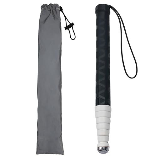 Walking Stick for Blind Telescopic Cane with Storage Bag, 49' Extented Anti Slip Shockproof Folding Retractable Reflective Telescoping Prop Items Gadgets for Seeing Eye Vision Visually Impaired-Black