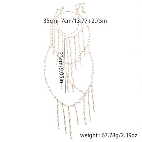 Collier de perles pour femmes avec fermoir réglable pour tenue décontractée - 5