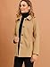 Allegra K Women's Work Office Winter Overcoat Single Breasted Point Collar Pea Coat Large Khaki