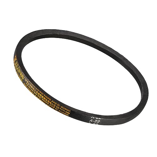 Kozelo A-22 Drive V-Belt - [22-inch Inside Circumference ] A-Section Rubber Drive Belt Wrapped for Transmission Use