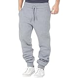 Jogginghose Herren Lang Vintage Lose Relaxed-Fit Aestethic Sweatpants Stoffhose Relaxed-Fit Outdoorhose Sweathose Freizeithosen für Männer Washed Breites Bein Jogging-Hose Sport Pants