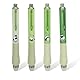 UICCVOKK Radierbare Stifte, Gelstifte Radierbar, Radierbarer Kugelschreiber, 4 Stück Tintenroller Radierbar Mit 10 NachfüLlungen, 0.5mm Cartoon LöSchbarer Stift Mit Radiergummis für Studenten Geschenk