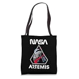 NASA Artemis II Mission Patch Worm Logo Tote Bag