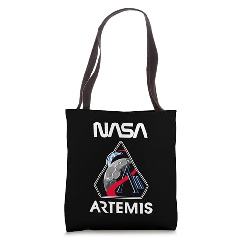 NASA Artemis II Mission Patch Worm Logo Tote Bag