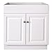 Design House 597153 Wyndham Unassembled Bathroom Vanity Cabinet Without Top, 30 x 21/2 Door, White