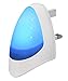 Price comparison product image Blue Automatic LED Night Light - Plug in & Energy Saving Dusk 2 Dawn LED Night Light Sensitive Night Light