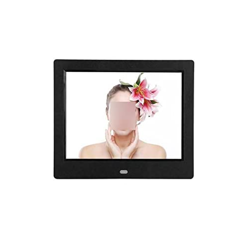 Msuiiixcccc 8 Inch Digital Photo Frame Electronic Album 1024 * 768 Picture Frame with Remote Control Music and Video Playing Alarm Clock Digital Picture Frame(Color:B) (A)